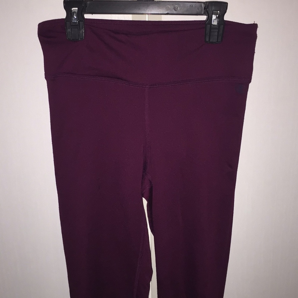Burgundy work out leggings